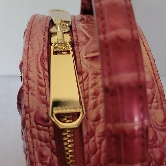 Brahmin Lane top handle Lotus canteen metallic leather handbag - Picture 3 of 15